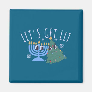 Imã Vamos Ficar Bêbados Chrismukkah Hanukkah Natal Com