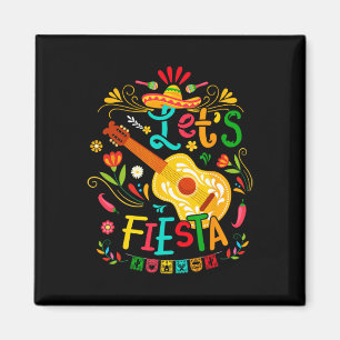 Imã Vamos Fiesta Cinco De Mayo Guitar Engraçado Pa Mex