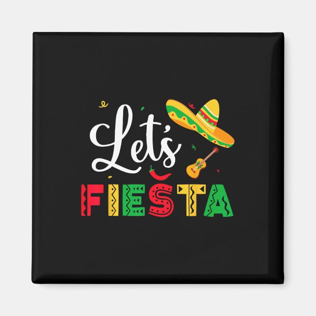 Imã Vamos Fiesta Cinco De Mayo Partido Mexicano Mulher (Frente)