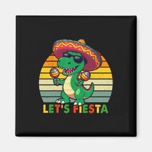 Imã Vamos Fiesta Mexicano Dinossaur Cinco De Mayo Todd