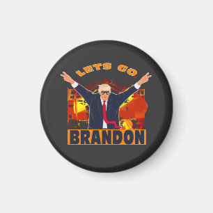 Imã Vamos Go Brandon Engraçado Anti Biden Trump Polí