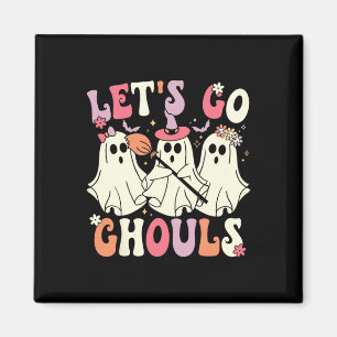 Imã Vamos Ir Ghouls Halloween Ghost Costume Retro Groo