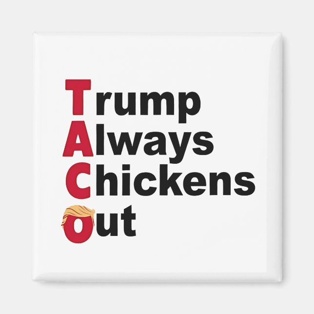 Imã Vamos Ir Taco de Taco Sempre Desaparece (Frente)