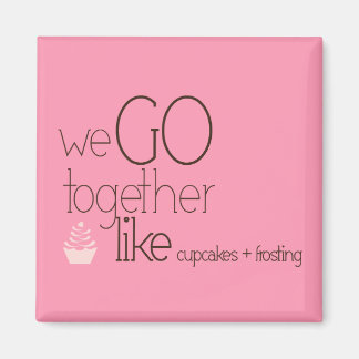 Imã Vamos Juntos/Como Cupcakes + Glacé