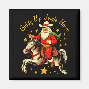 Imã Vamos Lá Cavalo de Jingling Divertido Retro Papai 