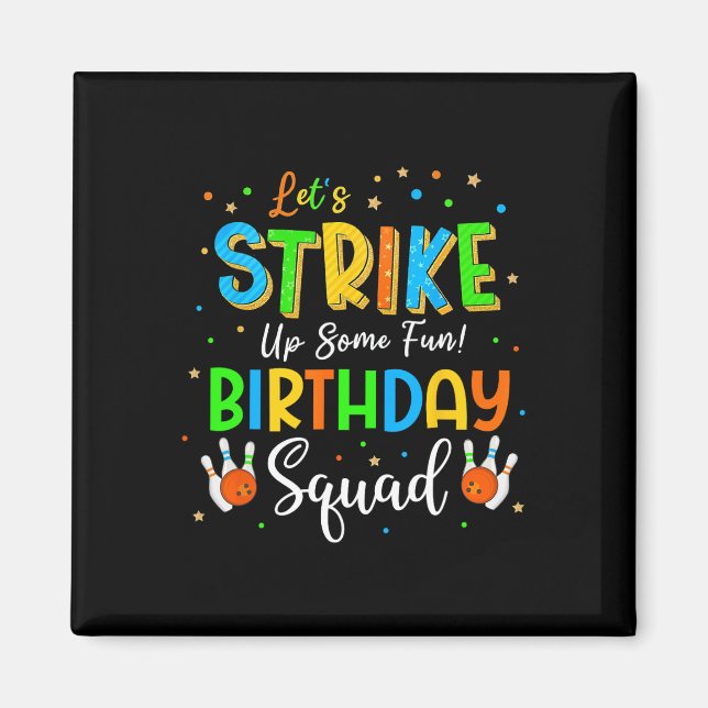 Imã Vamos Nos Divertir! Birthday Squad Crew Bowl (Frente)