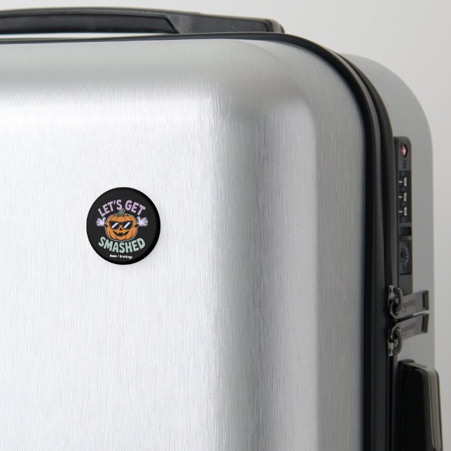 Imã Vamos nos esmagar no Halloween da fantasia da abób (In Situ (Luggage))
