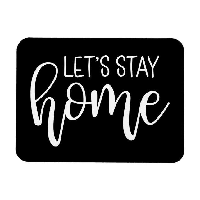 Ímã Vamos para ficar em casa (Horizontal)