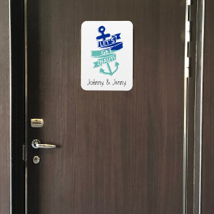Ímã Vamos Pegar Nauti Cruise Door Decorker