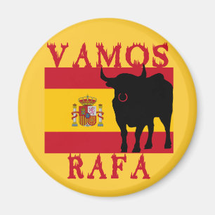 Imã Vamos Rafa com a bandeira da espanha