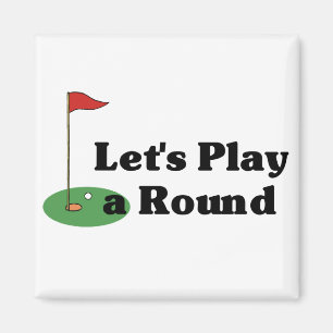 Imã Vamos Reproduzir um ímã redondo