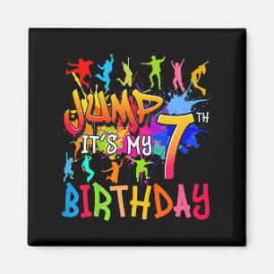 Imã Vamos Saltar É Meu 7º Aniversário Colchão de Anive