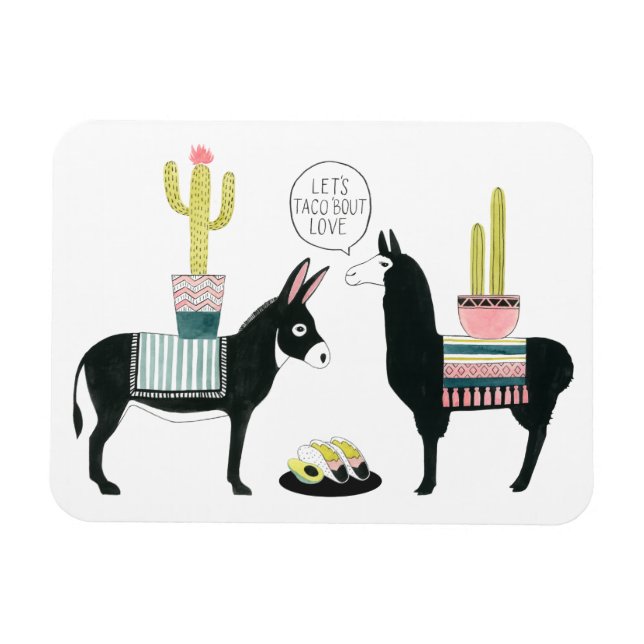 Ímã Vamos Taco Sobre Amor (Horizontal)