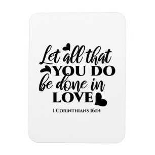 Ímã Vamos todos fazer amor - 1 cor 16:14