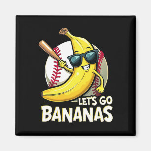 Imã Vamos Vai Bananas Engraçado Banana Lover