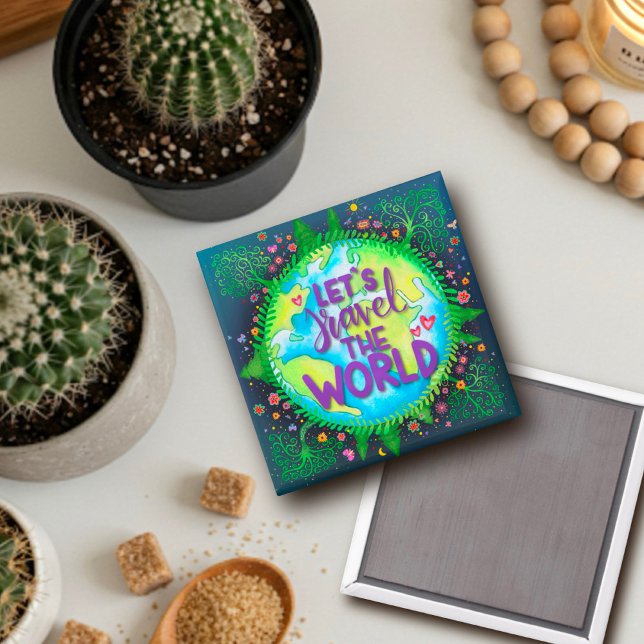 Imã Vamos Viagem a tendência mundial de diversão Inspi (Criador carregado)