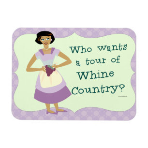 Ímã Vamos Visitar Whine Country Retro Fun Kitsch