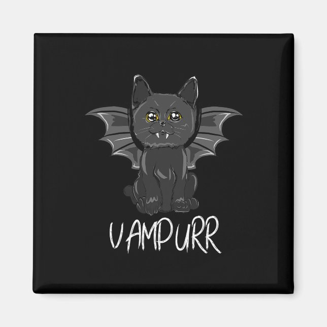 Imã Vampiro de Vampiro de Gato Negro (Frente)