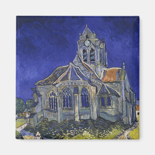 Imã Van Gogh A Igreja em Auvers Céu Azul Arte