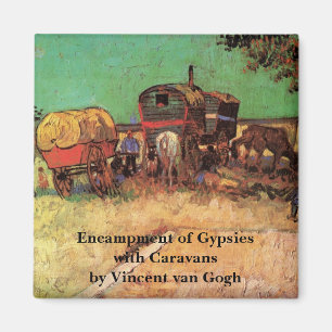 Imã Van Gogh; Acampamento dos ciganos com caravana