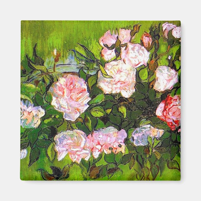Imã Van Gogh ainda vive com rosas rosa (Frente)