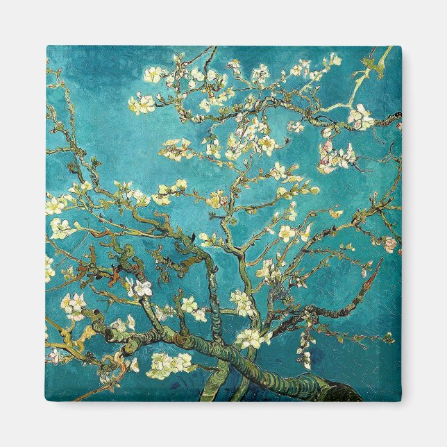 Imã Van Gogh Almond Blossoms Impressionismo Clássico (Frente)