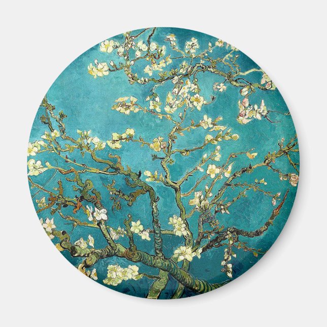 Imã Van Gogh Almond Blossoms Impressionismo Clássico (Frente)