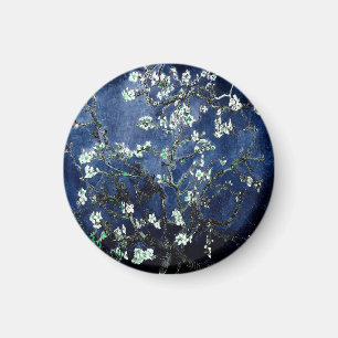 Imã Van Gogh Almond Blossoms Midnight Blue