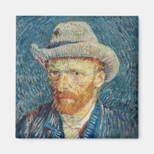 Imã Van Gogh - Autorretrato com um chapéu de feltro d