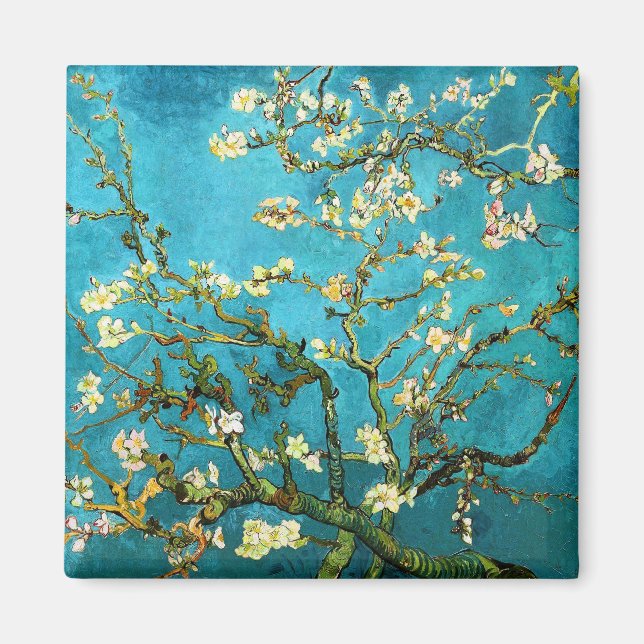 Imã Van Gogh Blossoming Almond Tree (F671) Belas Artes (Frente)