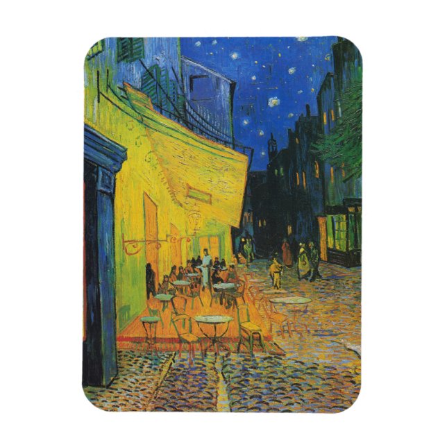 Ímã Van Gogh | Café Terrace à Noite | 1888 (Vertical)