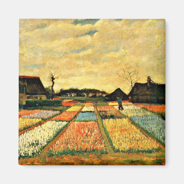 Imã Van Gogh - Flower Beds na Holanda (Frente)