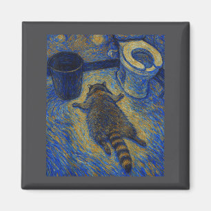 Imã Van Gogh Guaxinim Bêbado Vomita no Banheiro Meme