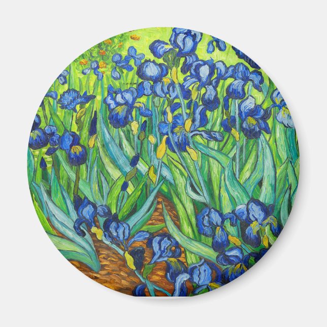 Imã Van Gogh Irises (Frente)