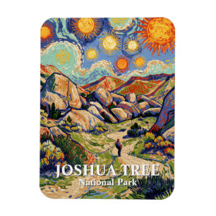 Ímã Van Gogh Joshua Tree Hidden Valley Vintage Deserto