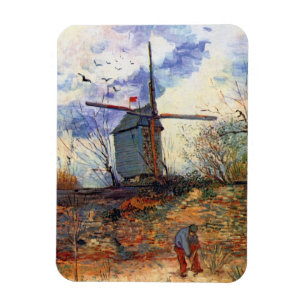 Ímã Van Gogh - Le Moulin De La Galette Windmill