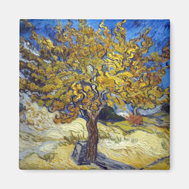 Imã Van Gogh Mulberry Tree Impressionism Art (Frente)