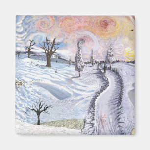 Imã Van Gogh: Paisagem do inverno