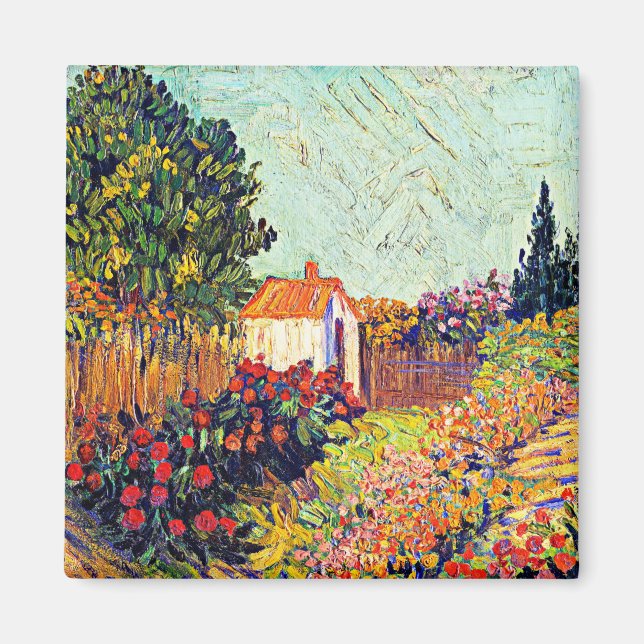 Imã Van Gogh - Paisagem, famosa trabalho de arte, (Frente)