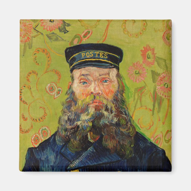 Imã Van Gogh Postman. Retrato impressionismo (Frente)