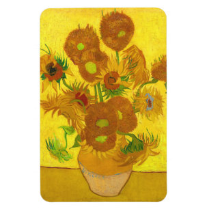 Ímã Van Gogh Quinze Girassóis Em Uma Arte Bela Vaso