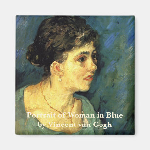 Imã Van Gogh, Retrato de Mulher em Azul, Arte Antiga