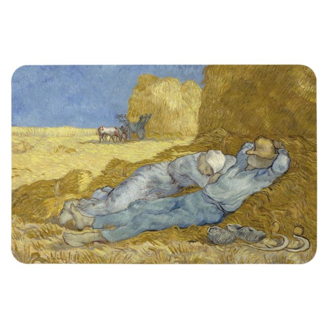 Ímã Van Gogh Siesta após Millet (Horizontal)