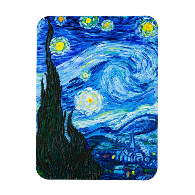 Ímã Van Gogh Starry Night (Vertical)