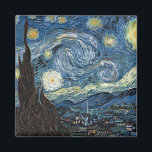 Imã Van Gogh Starry Night<br><div class="desc">Vincent Van Gogh Starry Night,  obra-prima,  trabalho de arte de vintage em produtos modernos do Zazilicious</div>