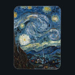 Ímã Van Gogh Starry Night<br><div class="desc">Vincent Van Gogh Starry Night, obra-prima, trabalho de arte de vintage em produtos modernos do Zazilicious</div>