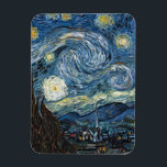 Ímã Van Gogh Starry Night<br><div class="desc">Vincent Van Gogh Starry Night,  obra-prima,  trabalho de arte de vintage em produtos modernos do Zazilicious</div>