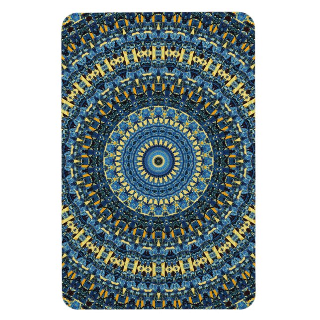Ímã Van Gogh Starry Night Abstrato Groovy Boho Mandala (Vertical)