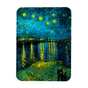Ímã Van Gogh Starry Night Over the Rhône