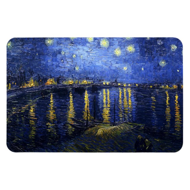 Ímã Van Gogh Starry Night Sobre O Ródano (Horizontal)